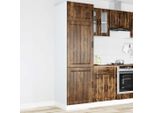 Vidaxl Armadio Da Cucina Lucca In Legno Di Rovere Fumé