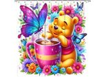Tenda Multifunzionale Di Design 180X180 Cm - Winnie The Pooh E La Cioccolata Calda