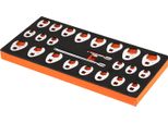 Succebuy Set Di Chiavi A Bussola Da 3/8 Di Pollice, 24 Pezzi Con 2 Aste Di Prolunga, Sae 3/8-1 Pollice E Metrico 10-22 Mm, Acciaio CR-MO, Contenitore Per Utensili In Eva