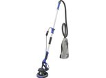 Levigatrice Murale Elettrica Telescopica, Motore 750W, Regolazione Disco 0-90°, Lunghezza Regolabile 1,2-2,2 M, Blu Scuro, Eu
