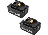 Batteria Ricaricabile, Capacità 6000Mah, Tensione 18V, Compatibilità Versatile, 2 Batterie