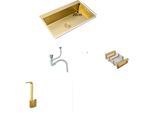 Lavello Da Cucina Golden, Monovasca, Da Appoggio, Rettangolare, 45X40 C