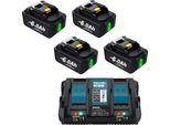 Batteria Ricaricabile, Capacità 6000Mah, Tensione 18V, Compatibilità Versatile, Set 3