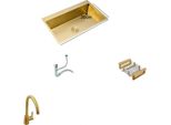 Lavello Da Cucina Golden, Vasca Singola, Da Appoggio, Rettangolare, 53X43 B