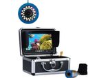 Telecamera Subacquea Per Pesci, Display Da 7 Pollici, Lunghezza Cavo 50 M, Visione Notturna Attivata, 30M 30 Led