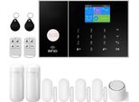 Kit Sistema Di Sicurezza, Connessione Wireless, Integrazione Smart Home, Sensore Porta/Finestra, Kit 4G Wlan C, Spina Ue