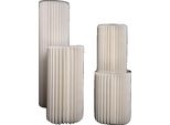 Cilindro Pieghevole In Carta, Diametro 30 Cm, Colore Bianco, Opzioni Di Altezza 20-100 Cm, H40 60 80 100
