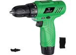 Trapano Avvitatore A Batteria, 12V, Velocità Variabile, 18+1 Livelli Di Coppia, Verde