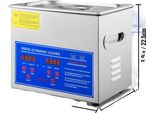 Pulitore A Ultrasuoni, Struttura In Acciaio Inox, Timer Digitale, Funzione Di Riscaldamento, 3L