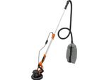 Levigatrice Murale Elettrica Telescopica, Motore 750W, Regolazione Disco 0-90°, Lunghezza Regolabile 1,2-2,2 M, Arancione, Eu