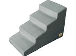 Scala Per Animali Domestici, Schiuma Ad Alta Densità, Superficie Antiscivolo, Rivestimento Sfoderabile, 4 Gradini