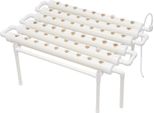 Kit Di Coltivazione Idroponica, 54 Postazioni Per Piante, 1 Strato, Materiale PVC-U, Bianco