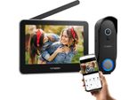 Videocitofono Wireless, Risoluzione 1080P, Touchscreen Da 7 Pollici