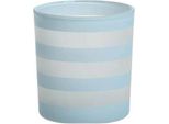 Yankee Candle Al Stripe Votive Portacandele Blu