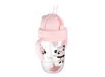 Canpol Baby Sippy Cup Per Bambini Con Cannuccia E Peso Exotic Animals Panda Pink 6 M+ 270 Ml 56/606_Pin