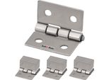 Kotarbau® Set Di 12 Cerniere Per Mobili 20 Mm Cerniera Per Mobili Cerniera Per Armadi Cerniere Laminate In Nichel Cerniere Per Piano Cerniera Connettore Cassa Cerniere Cassette Degli Attrezzi