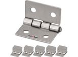 Kotarbau® Set Di 25 Cerniere Per Mobili 20 Mm Cerniera Per Mobili Cerniera Per Armadi Cerniere Laminate In Nichel Cerniere Per Piano Cerniera Connettore Cassa Cerniere Cassette Degli Attrezzi