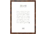 Deknudt S47EG1 Portafoto 30X40 Cm Nero Marrone Plastica Radica Legno