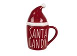 Tazza Di Natale Clayre & Eef 300 Ml In Vetroceramica Rossa
