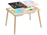 Vevor Tavolo Sensoriale Per Bambini Tavolo Di Attività Con 3 Contenitori Pieghevoli E Doppi Piatti, Sabbiera E Tavolo D'acqua, Materiale In Legno, Per Imparare A Disegnare E Mangiare