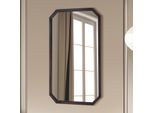 Wisfor Specchio Artloge Specchio Da Parete Specchio Da Bagno Specchio Da Corridoio Specchio Da Appendere In Legno Massiccio 70 X 120 Cm Colore Noce Nero Vintage 9,6 Kg