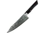 Coltello Da Cucina In Damasco YO-37406 - Kiritsuke Chef/Rosso/Blu KP37406