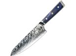 Coltello Da Cucina Damasco YU-37418 - Chef/Blu KP37418