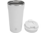 Tazza Da Caffè Autoricaricabile Tazza Automatica In Acciaio Inox Ricaricabile Con Coperchio Per Ufficio Auto Uso Domestico Bianco