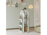 Scaffale Girevole Per Bambini 'Vipsali' In Design Della Casa 108 X 40 X 40 Cm Verde Menta / Bianco
