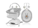 Lionelo Wiege Bella Set 2 in 1 , Grau , 76.5x57.5x60.5 cm , Babymöbel, Babybetten, Stubenwagen & Babywiegen
