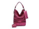 Fritzi Aus PreußEn Borsa A Tracolla Canvas Izzy07 Olga Hobo Bag Zebra Pink Rosa