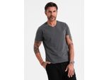 Ombre Clothing Maglietta A Maniche Corte Da Uomo Mario Graphite Xxl