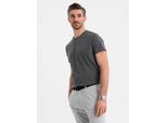 Ombre Clothing T-Shirt Da Uomo A Maniche Corte Jovani Graphite L