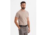 Ombre Clothing Camicia Da Uomo A Maniche Corte Jovani Sabbia M