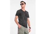 Ombre Clothing T-Shirt Da Uomo A Maniche Corte Jordanne Nero M