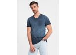 Ombre Clothing T-Shirt Da Uomo A Maniche Corte Jordanne Navy L