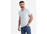 Ombre Clothing T-Shirt Da Uomo A Maniche Corte Jordanne Grigio Melange L