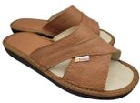Pantofole In Pelle Pantofole Da Donna Aperte In Punta Pantofole Comode Suola Antiscivolo Marrone Bosaco 36