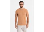 Ombre Clothing Camicia Da Uomo A Maniche Corte Jovani Marrone M