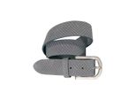 Ledergürtel SILBERGIFT, Damen, Gr. 100, grau, Rindsleder, geprägtes Muster, geprägt, Reptilienprägung, Schlangenoptik, unifarben, feminin,modisch,casual,klassisch, Gürtel, mit Reptilien-Prägung