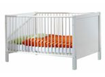 Babymöbel-Set WIMEX Helsingborg, weiß (alpinweiß), B/H: 70cm x 140cm, Holzwerkstoff, Schlafzimmermöbel-Sets, Bett + Wickelkommode