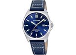 Quarzuhr CALYPSO WATCHES Basic, blau, Armbanduhren, Herren, Armbanduhr, Herrenuhr, Lederarmband, analog, Tag