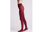 Strumpfhose YSABEL MORA TIGHTS BASIC COLLECTION, Damen, Gr. XL, rot (maroon), Obermaterial: 85% Polyamid, 15% Elasthan, unifarben, Strumpfhosen, starke Strumpfhose im zarten Look