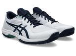 Tennisschuh ASICS GAME FF, Gr. 42,5, weiß (weiß, midnight), Synthetik, sportlich, Schuhe, Multicourt-Schuhe