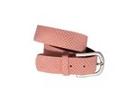 Ledergürtel SILBERGIFT, Damen, Gr. 100, rosa (rosé), Rindsleder, geprägtes Muster, geprägt, Reptilienprägung, Schlangenoptik, unifarben, feminin,modisch,casual,klassisch, Gürtel, mit Reptilien-Prägung