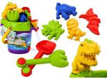 Set Di Secchielli Per La Sabbia Con Annaffiatoio Per Doccia E Set Di Stampi Con Dinosauri