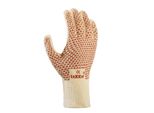 Texxor Guanto In Maglia Di Cotone Beige/Rosso Brufoli-10