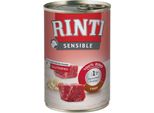 Rinti 400Gx12 Sensitive Beef & Rice Tin