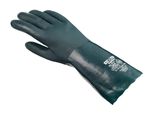 12 Paia Di Guanti Di Protezione Chimica Topline Pvc Verde Taglia 9