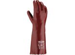 Texxor Topline Guanto Di Protezione Chimica Pvc Rosso-Marrone-9